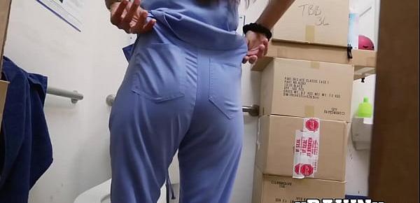  Attractive nurse earns extra money by banging with broker